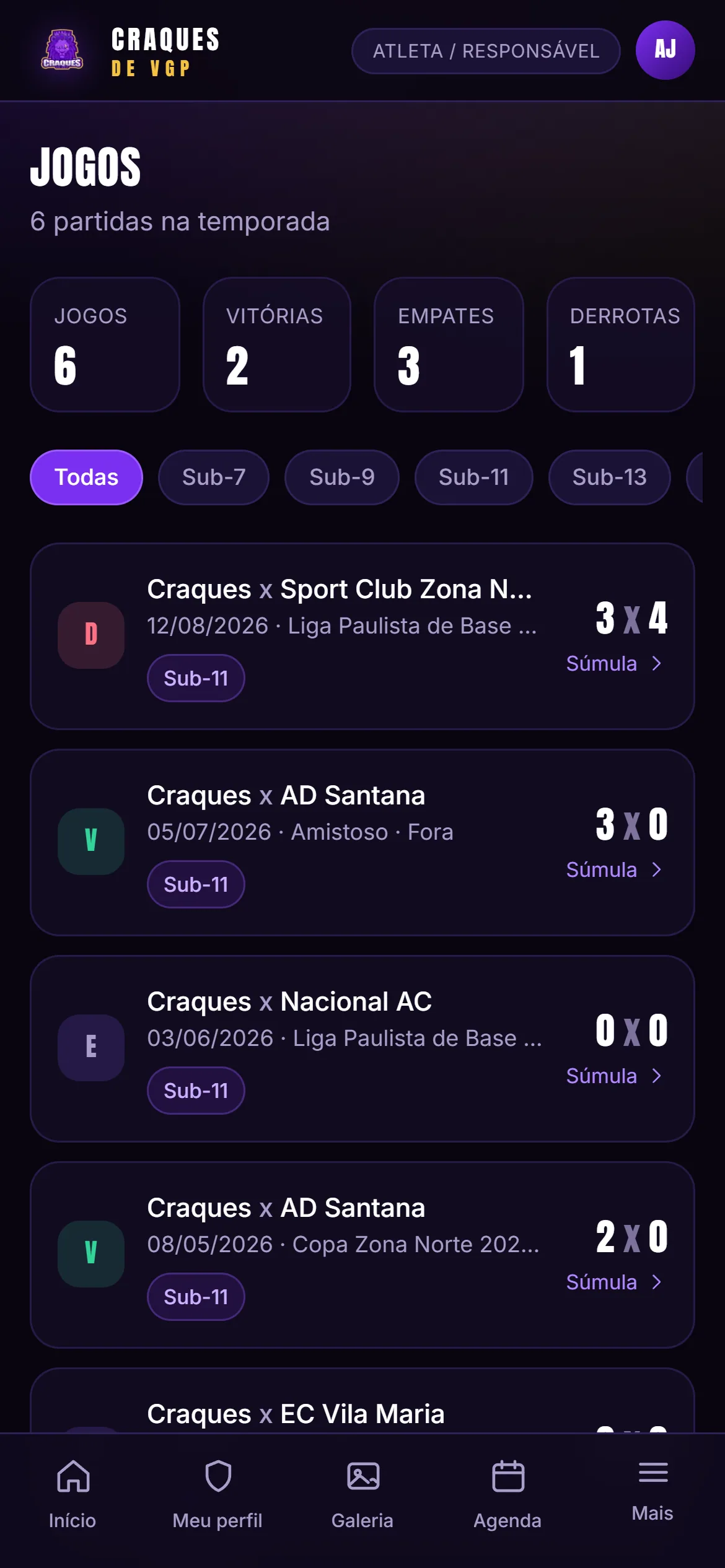 Jogos do atleta
